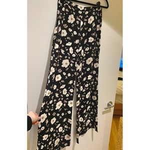 Reformation | Floral Print Silky Flared Pants